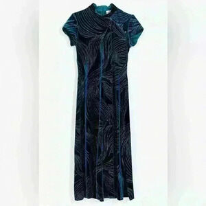 Vintage‎ S.L. fashions Asian Inspired Dress Women's Size 6 Petite
